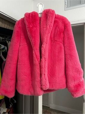 Perfect Condition Missguided Pink Faux Fur Coat